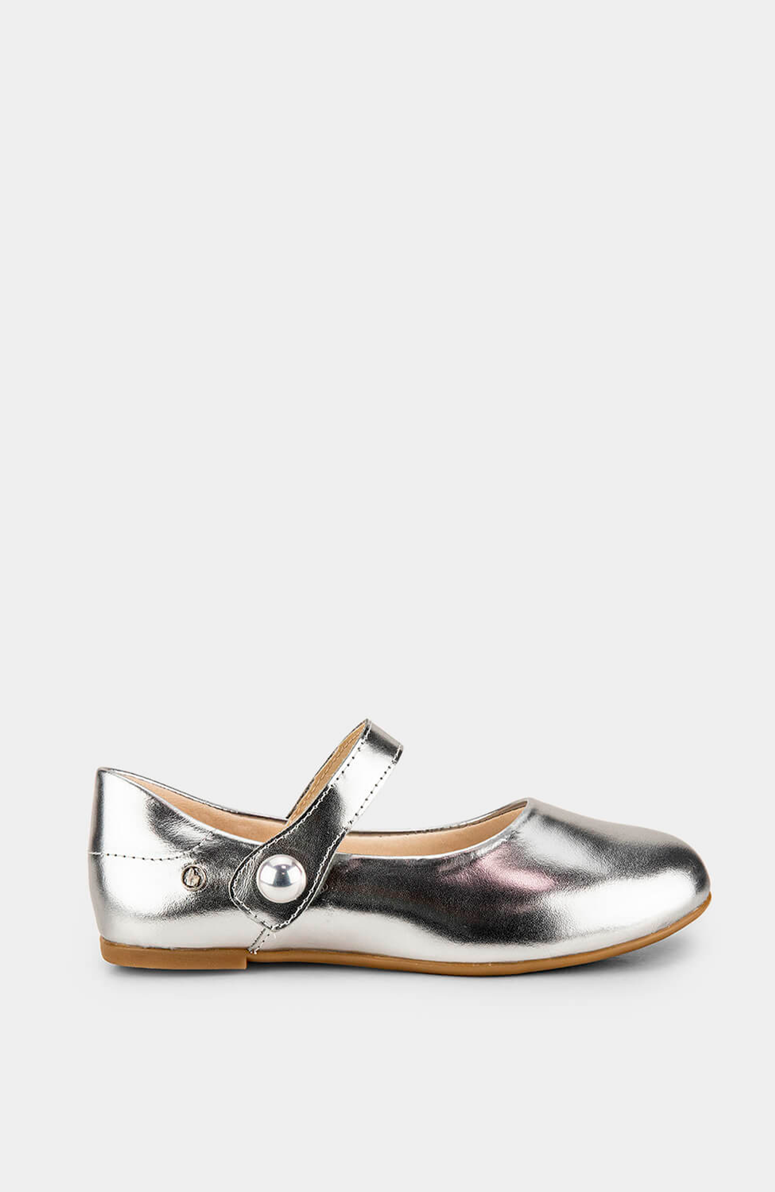Kids' Ballerina Basic Flat, Main, color, Silver