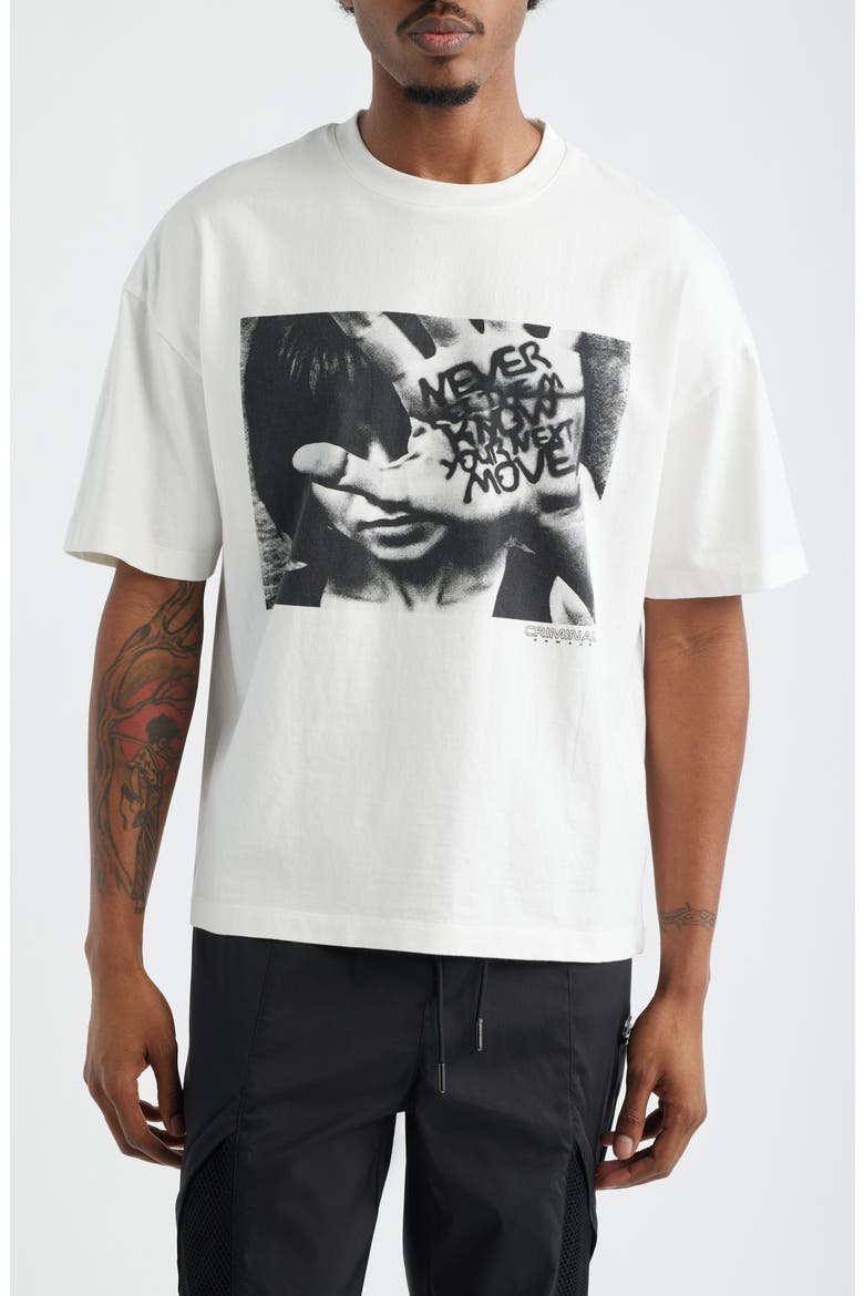 Cover Up Graphic T-Shirt, Main, color, OFF-WHITE