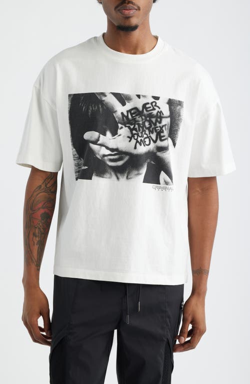 CRIMINAL DAMAGE Cover Up Graphic T-Shirt in Off-White at Nordstrom, Size Small