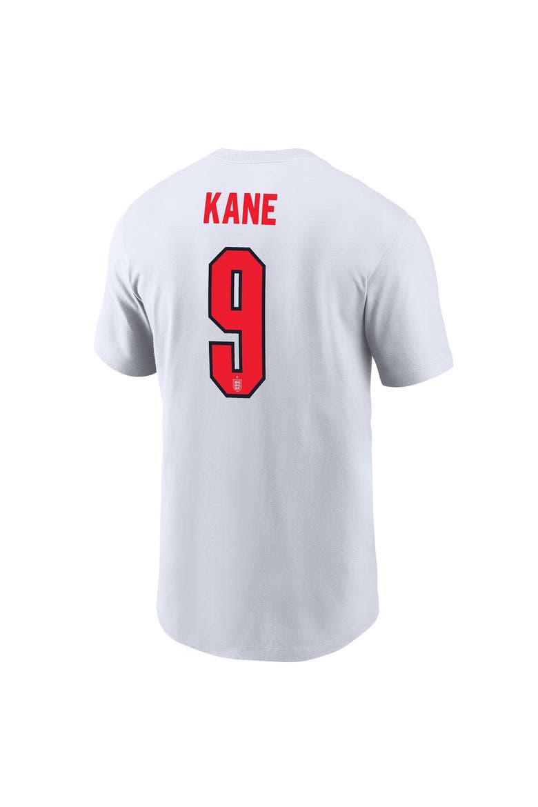 Men's Nike Harry Kane White England National Team Name & Number T-Shirt, Alternate, color, White