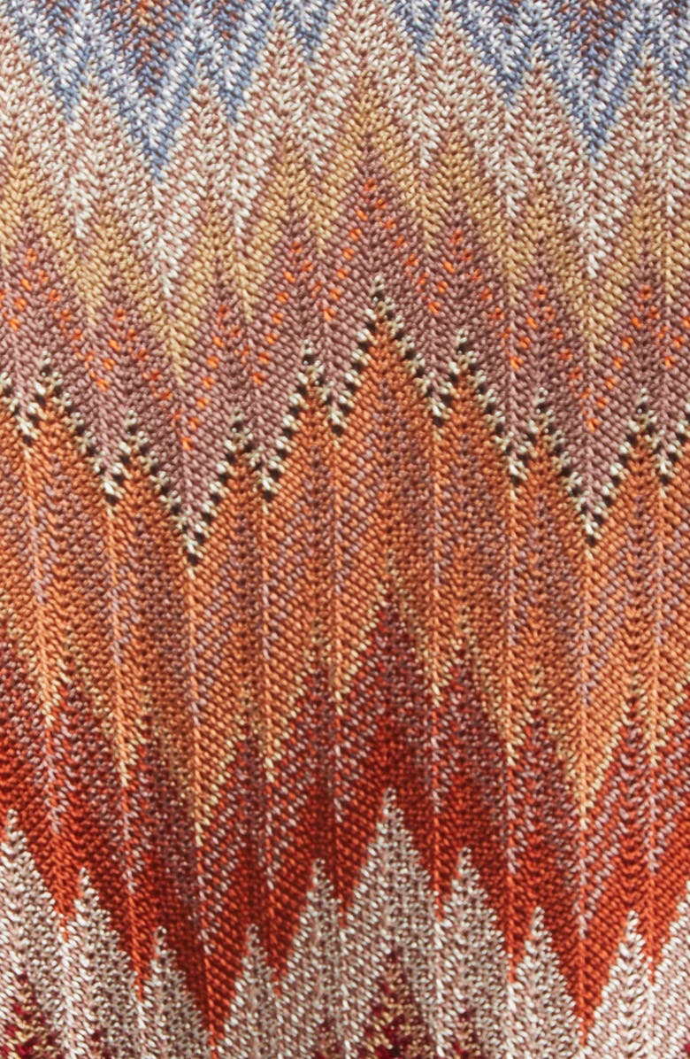 Missoni Snakeskin Pattern Chevron Cardigan, Alternate, color, Multi Camel White Pink