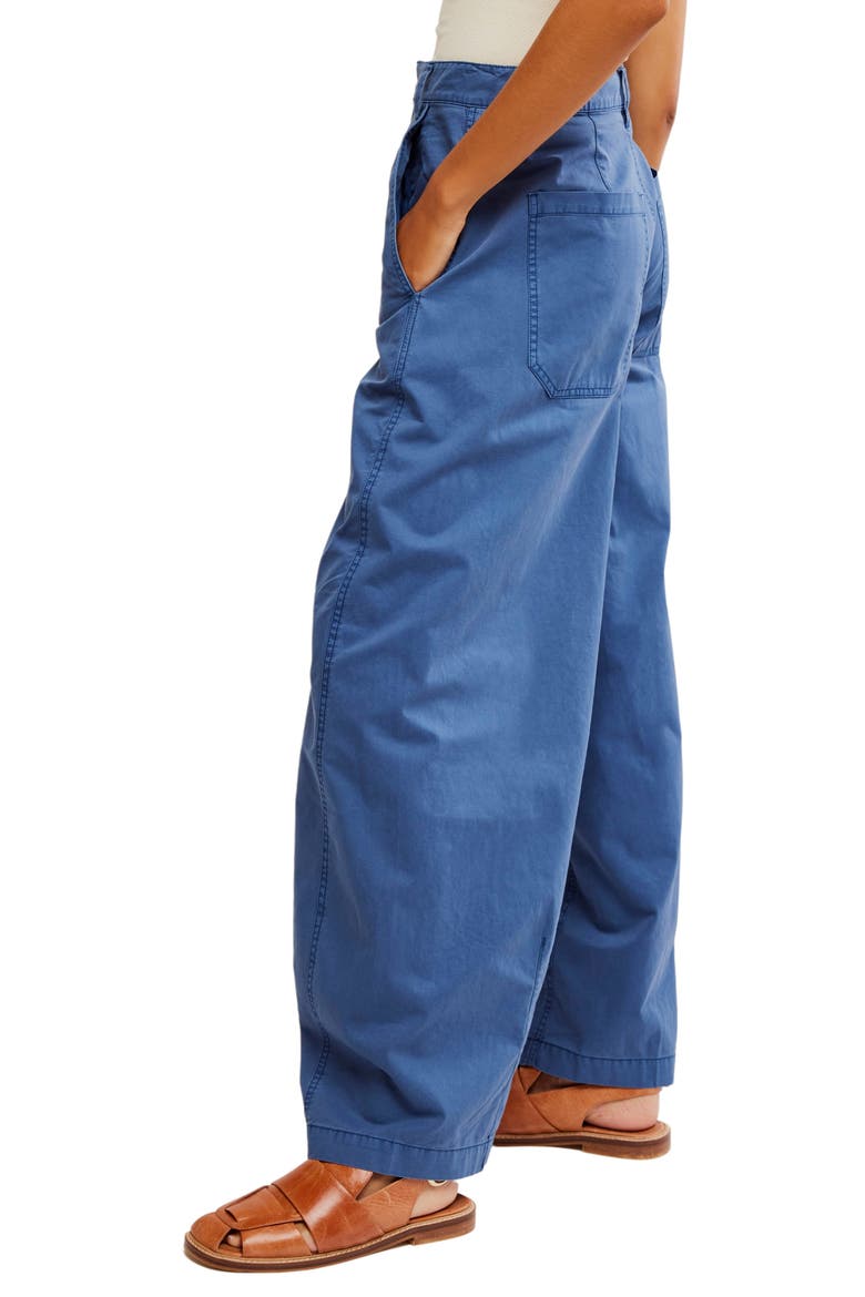 Rylee Wide Leg Chinos, Alternate, color, DARK DENIM