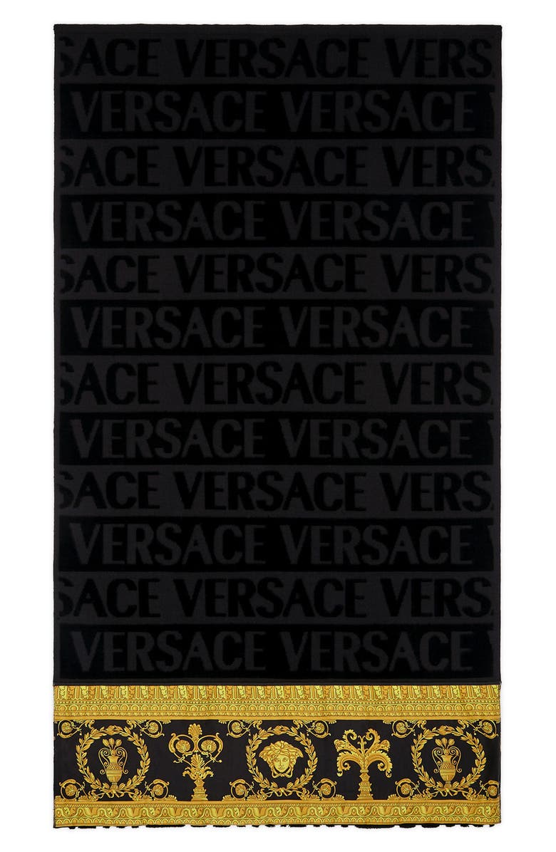 Versace I Heart Baroque Face Towel, Alternate, color, 