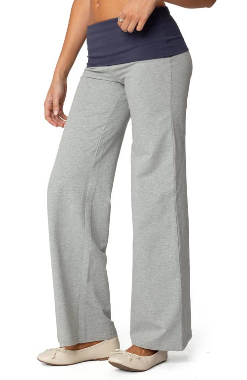 EDIKTED EDIKTED CONTRAST FOLDOVER WIDE LEG PANTS 