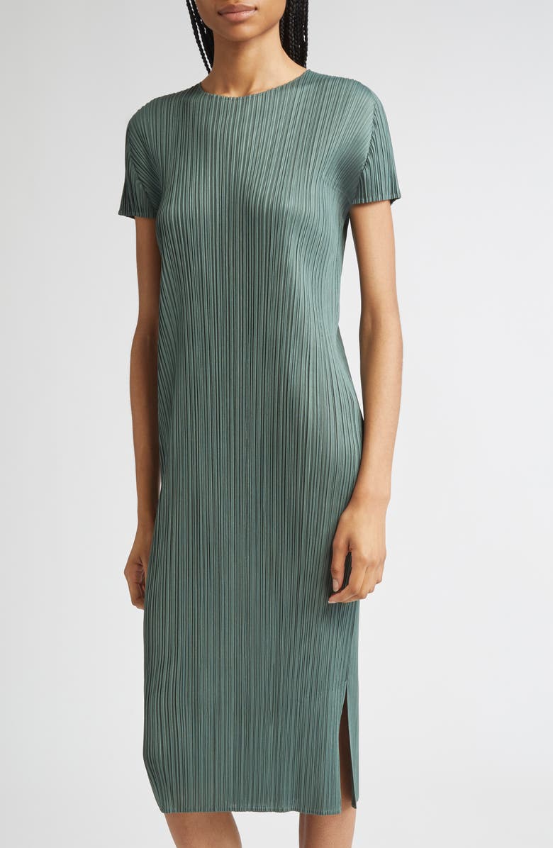 Pleats Please Issey Miyake Monthly Colors June Pleated Midi Dress, Alternate, color, 