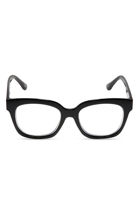 Ava 50mm Square Blue Light Blocking Glasses