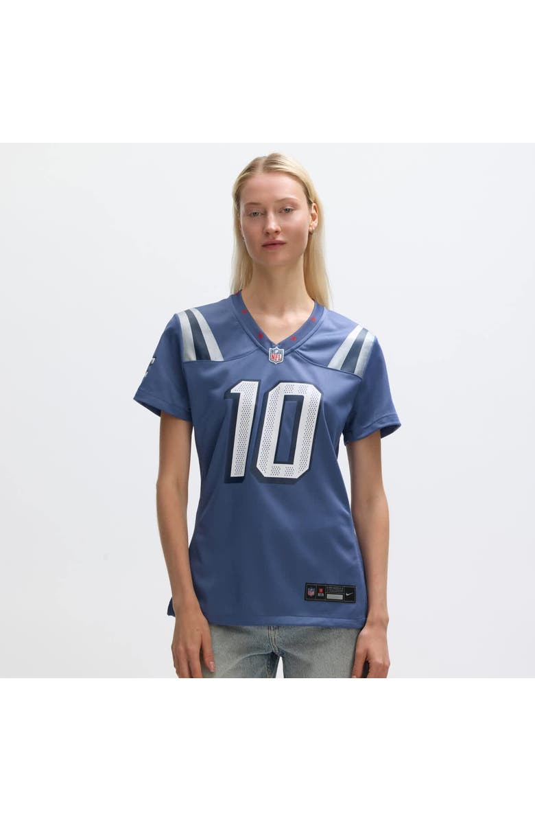 Nike Women's Nike Drake Maye Storm Blue New England Patriots 2025 Rivalries Collection Game Jersey, Alternate, color, 