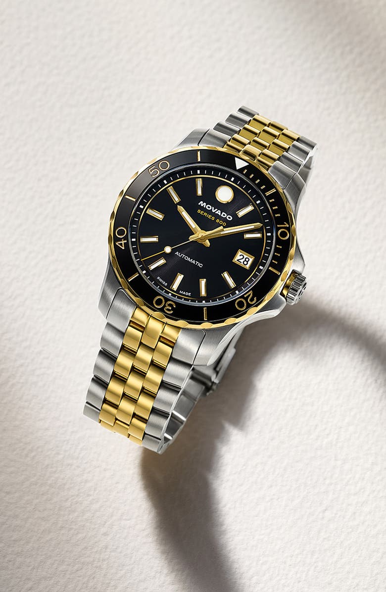 Movado Series 800 Automatic Bracelet Watch, 40mm, Alternate, color, 