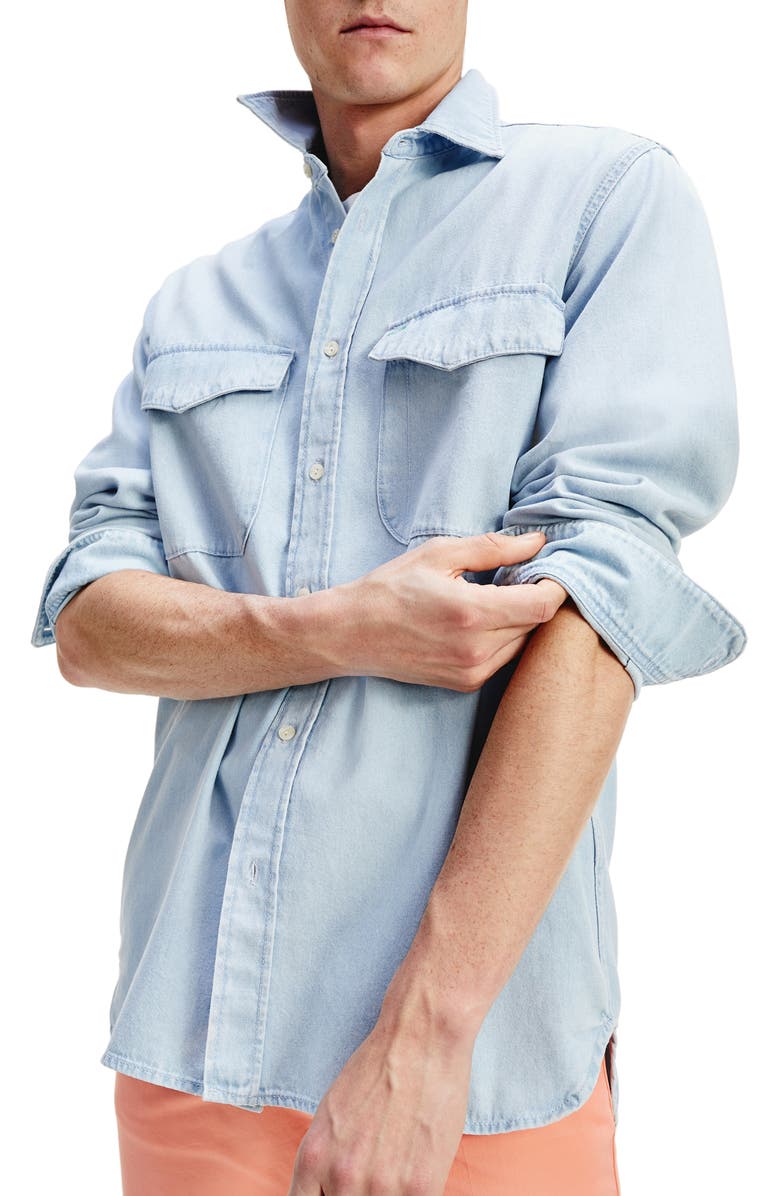 Tommy Hilfiger Aubrey Regular Fit Denim Button-Up Shirt, Main, color, 