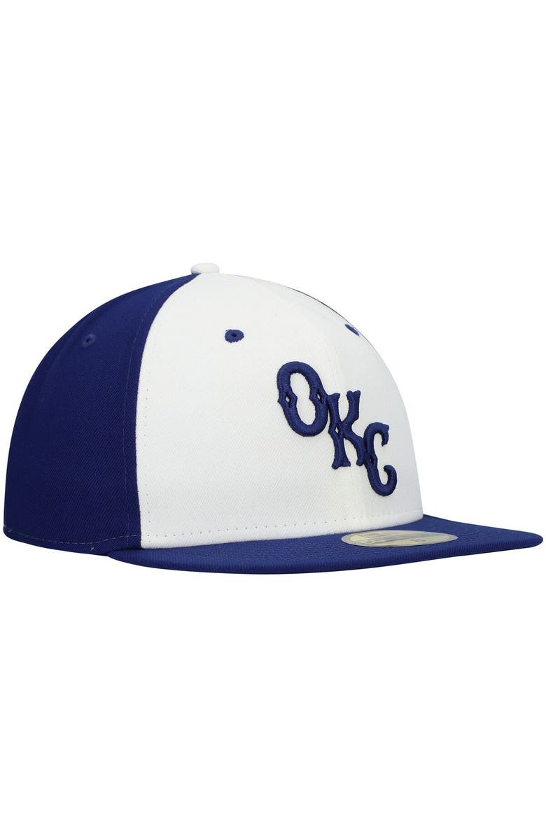 New Era Men's New Era White Oklahoma City Dodgers Authentic Collection Team Alternate 59FIFTY Fitted Hat, Alternate, color, 