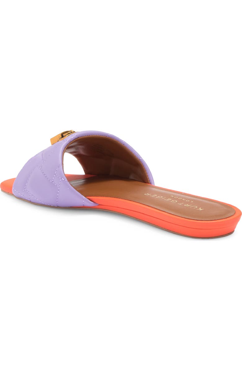 Kurt Geiger London Brixton Lock Slide Sandal, Alternate, color, Purple/ Orange