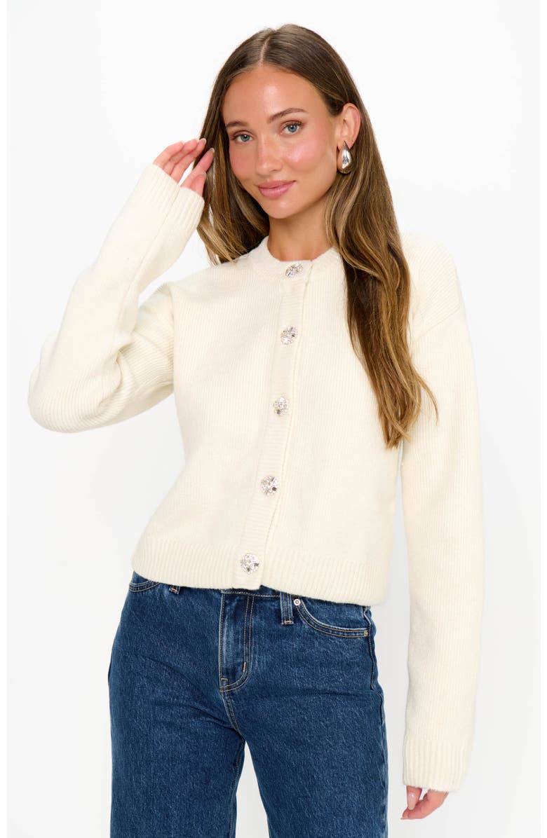 Show Me Your Mumu Maggie Cardigan, Main, color, Marzipan Knit