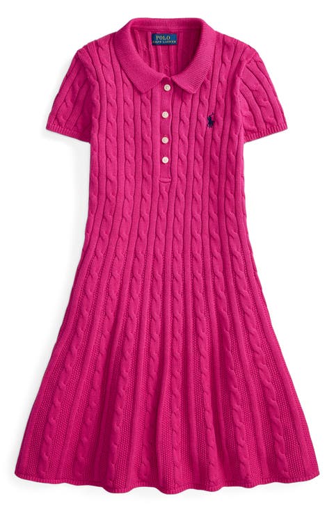 Kids' Cable Stitch Sweater Dress