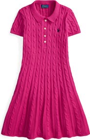 Polo Ralph Lauren Kids' Cable Stitch Sweater Dress