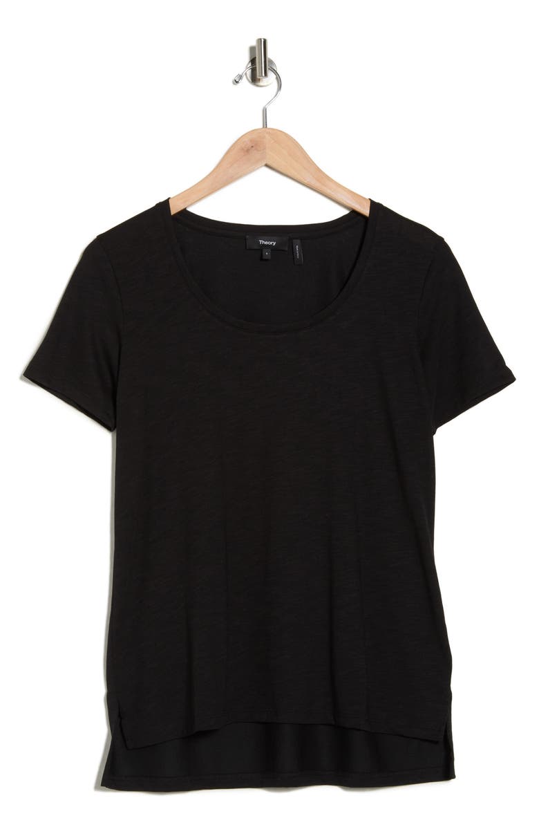 Theory Scoop Neck T-Shirt, Alternate, color, Black