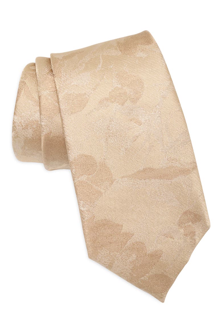 Linda Floral Tie, Main, color, TAUPE