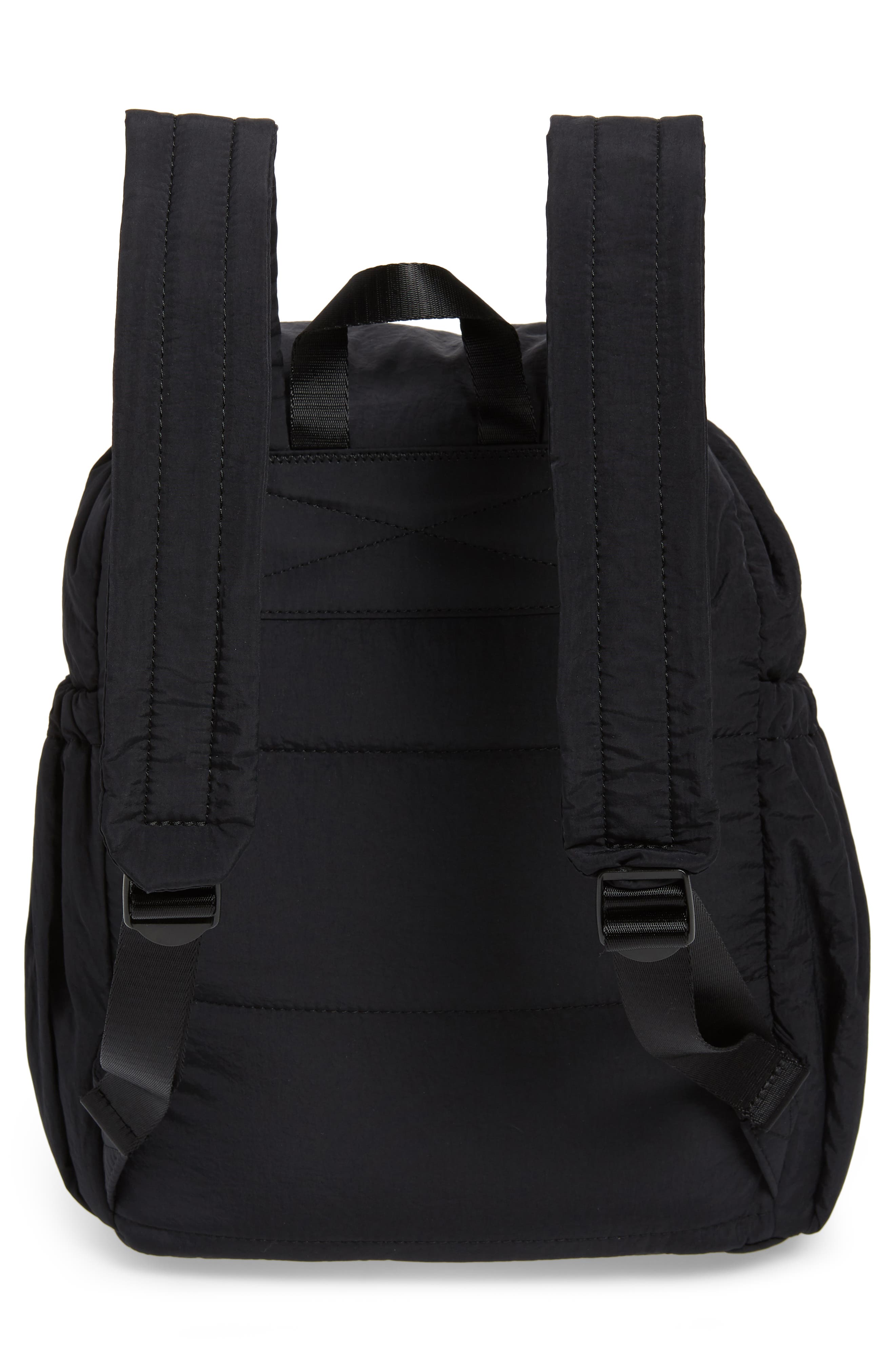 Teri Nylon Backpack, Alternate, color, BLACK