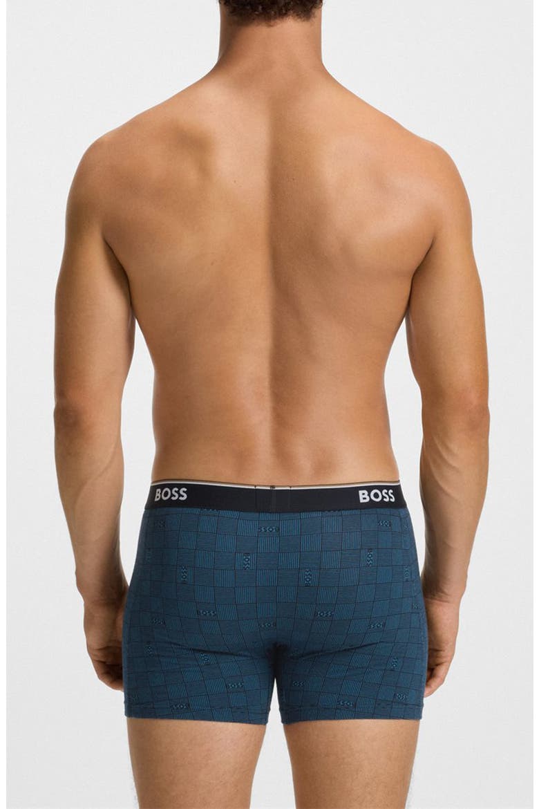 Assorted 3-Pack Power Stretch Cotton Boxer Briefs, Alternate, color, BLUE MULTI