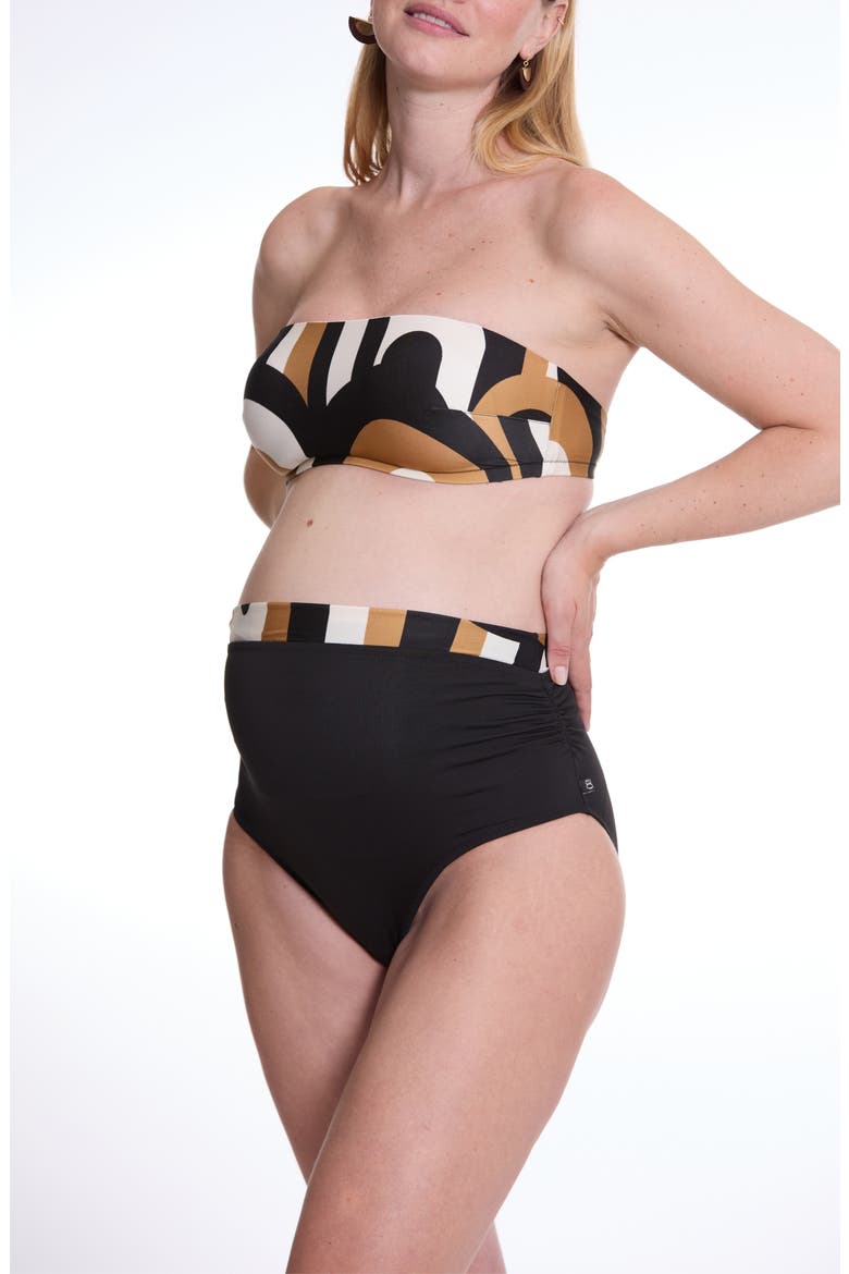 Odéon Maternity Bikini, Alternate, color, BLACK MULTI