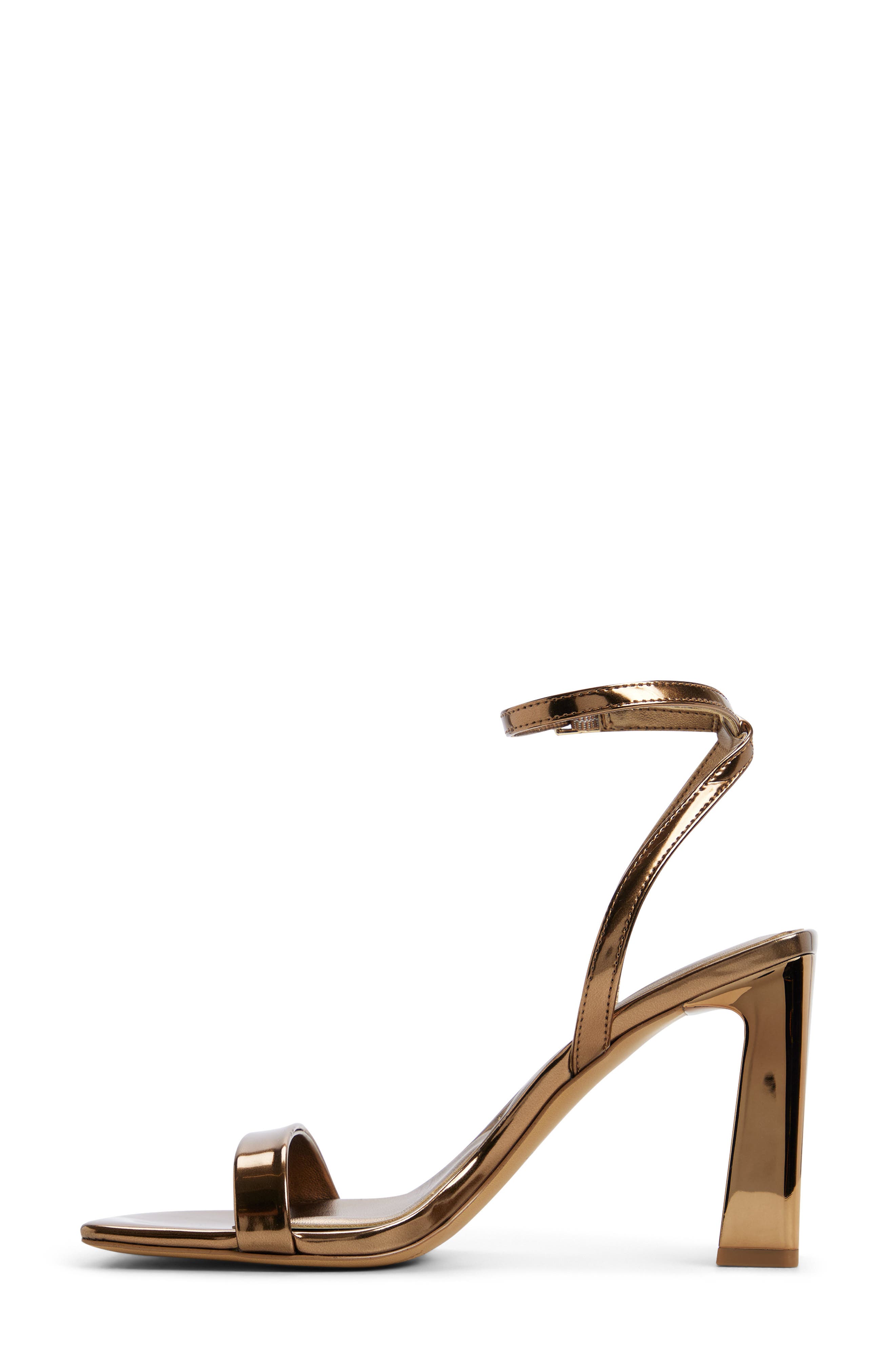 Azzira Ankle Strap Sandal, Alternate, color, BRONZE