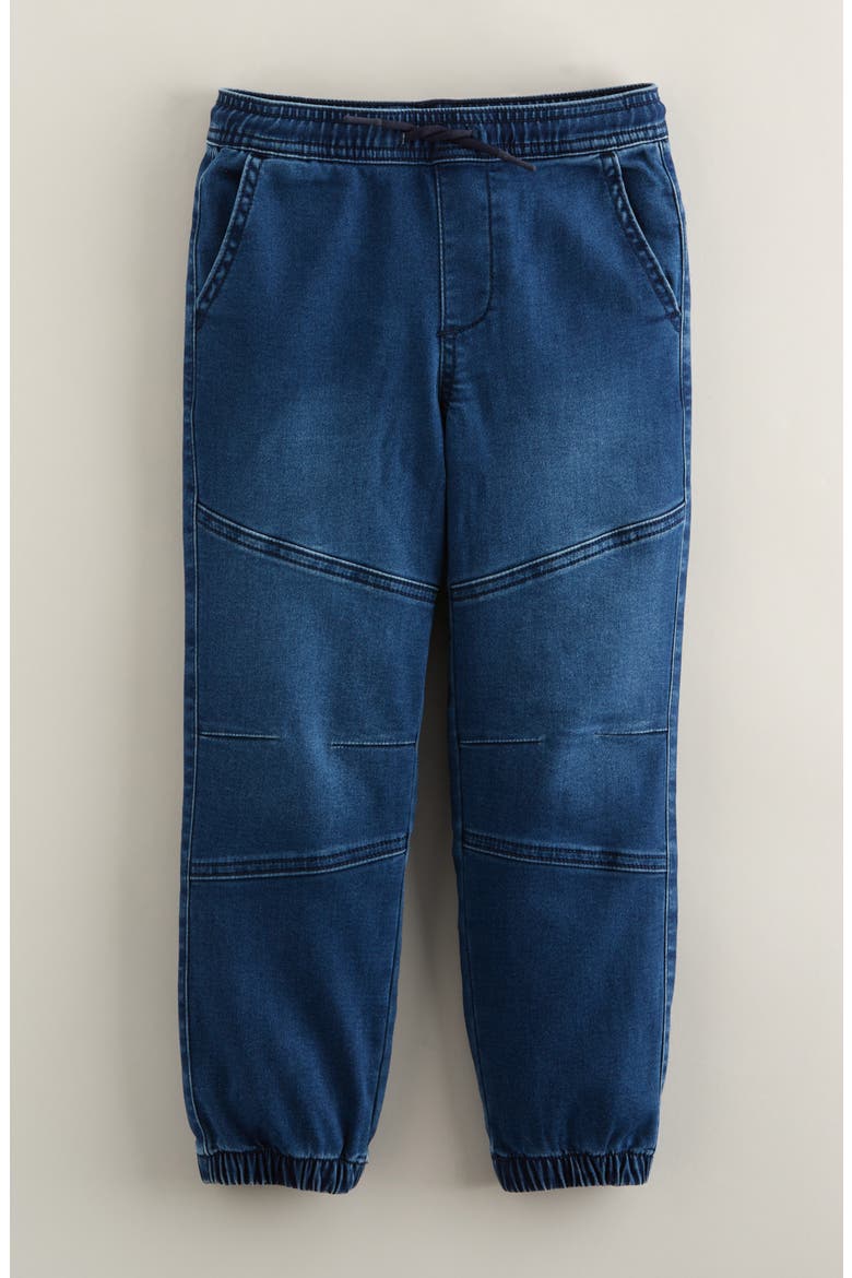 Kids' Knit Denim Joggers, Main, color, DEEP INDIGO WASH