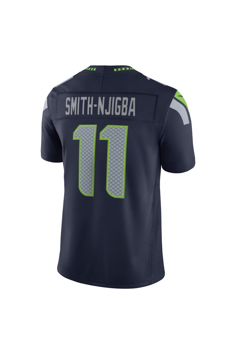 Men's Nike Jaxon Smith-Njigba College Navy Seattle Seahawks Team Vapor F.U.S.E. Stitched Limited Jersey, Alternate, color, College Navy