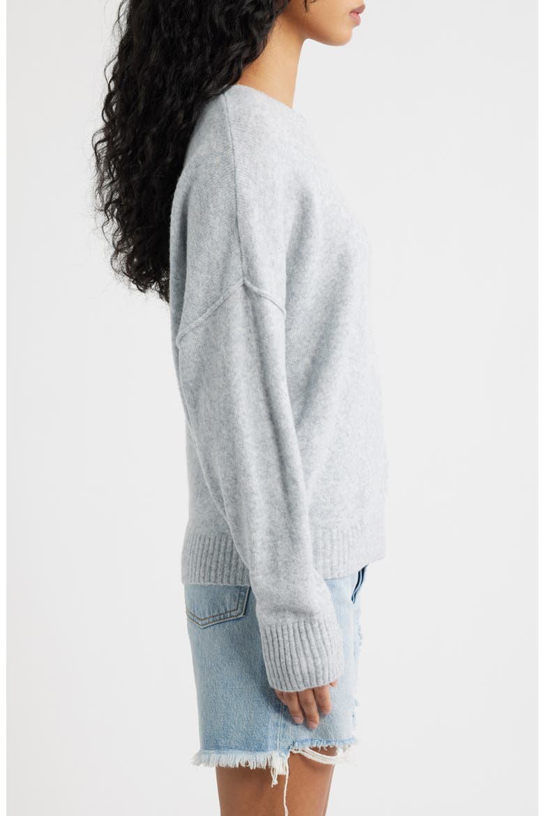 Emily Crewneck Sweater, Alternate, color, LIGHT GREY MARLE