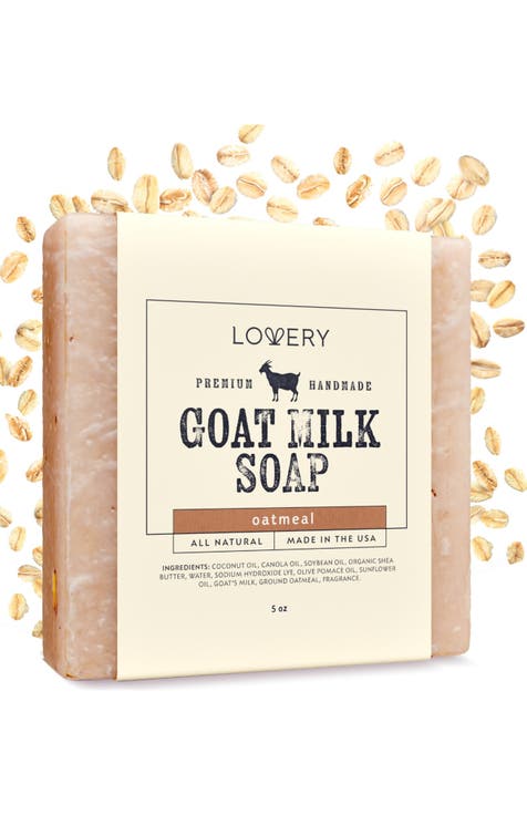 Handmade Goat Milk Soap Made in USA  - Oatmeal Scent - Single
