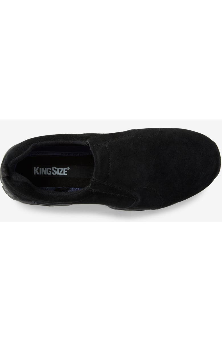 KingSize Suede Slip-On Shoes, Alternate, color, Black