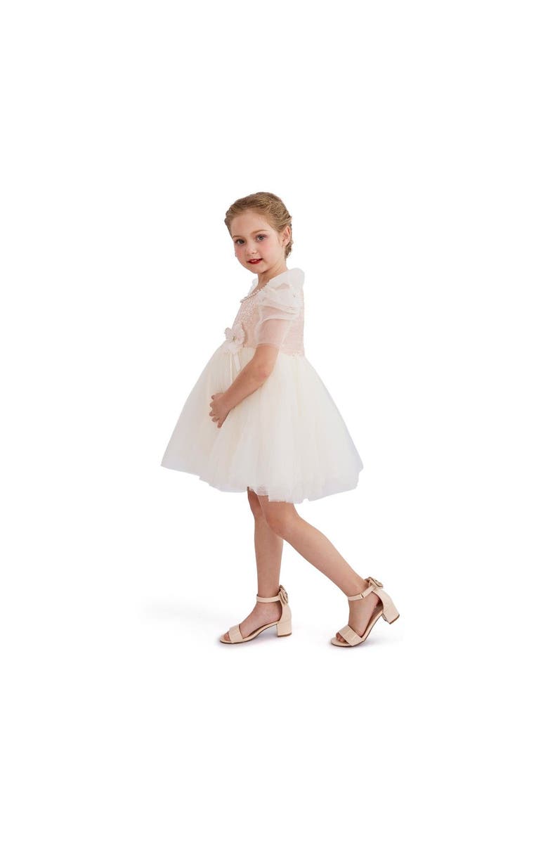 Tulleen Puff Bloom Tulle Dress, Alternate, color, Pink