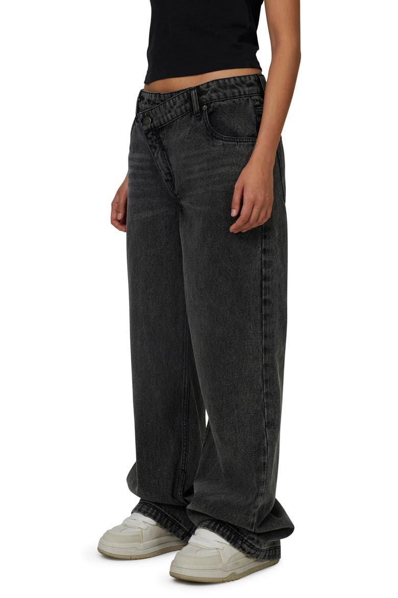Baggy Vintage Wash  Denim Jeans, Alternate, color, Black