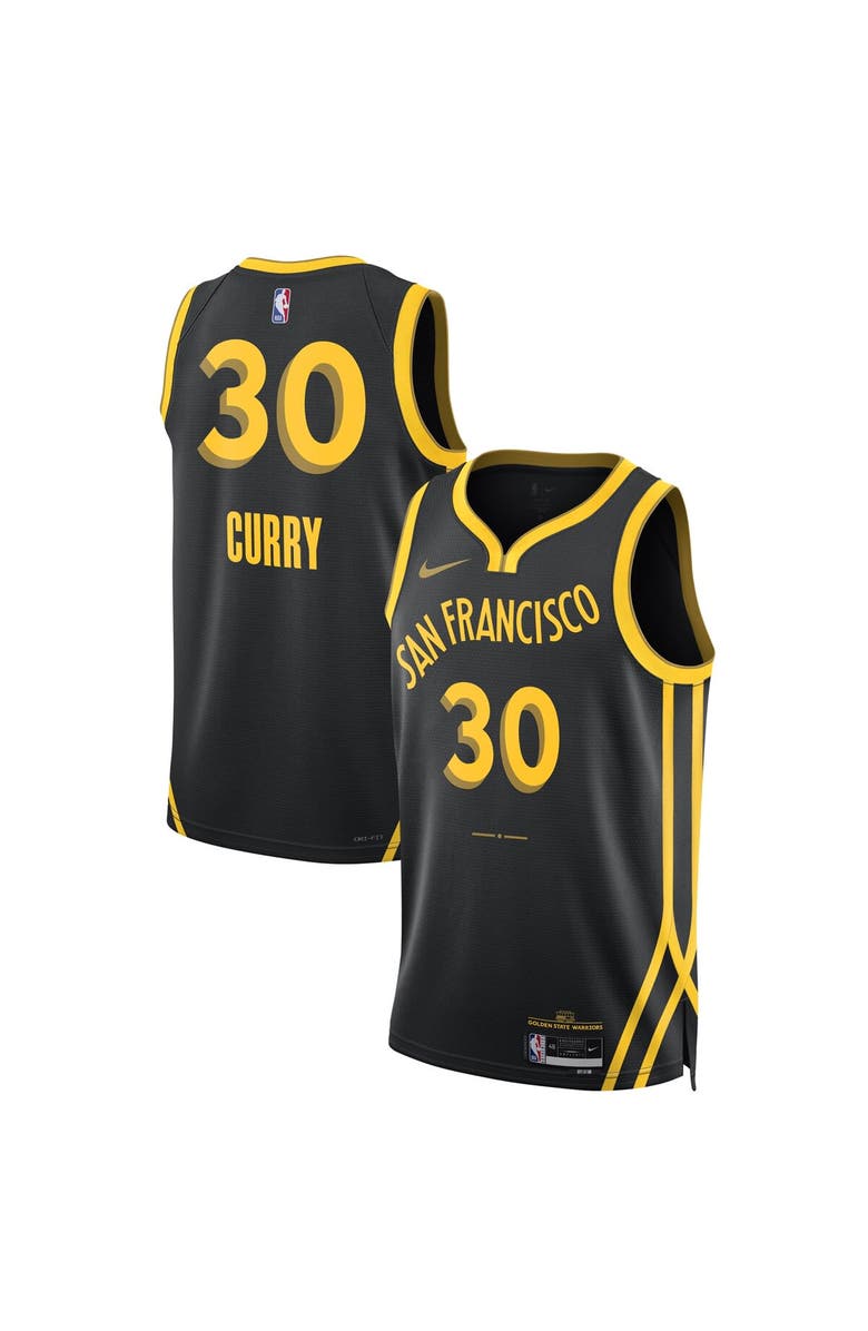 Nike Unisex Nike Stephen Curry Black Golden State Warriors 2023/24 Swingman Jersey - City Edition, Main, color, 