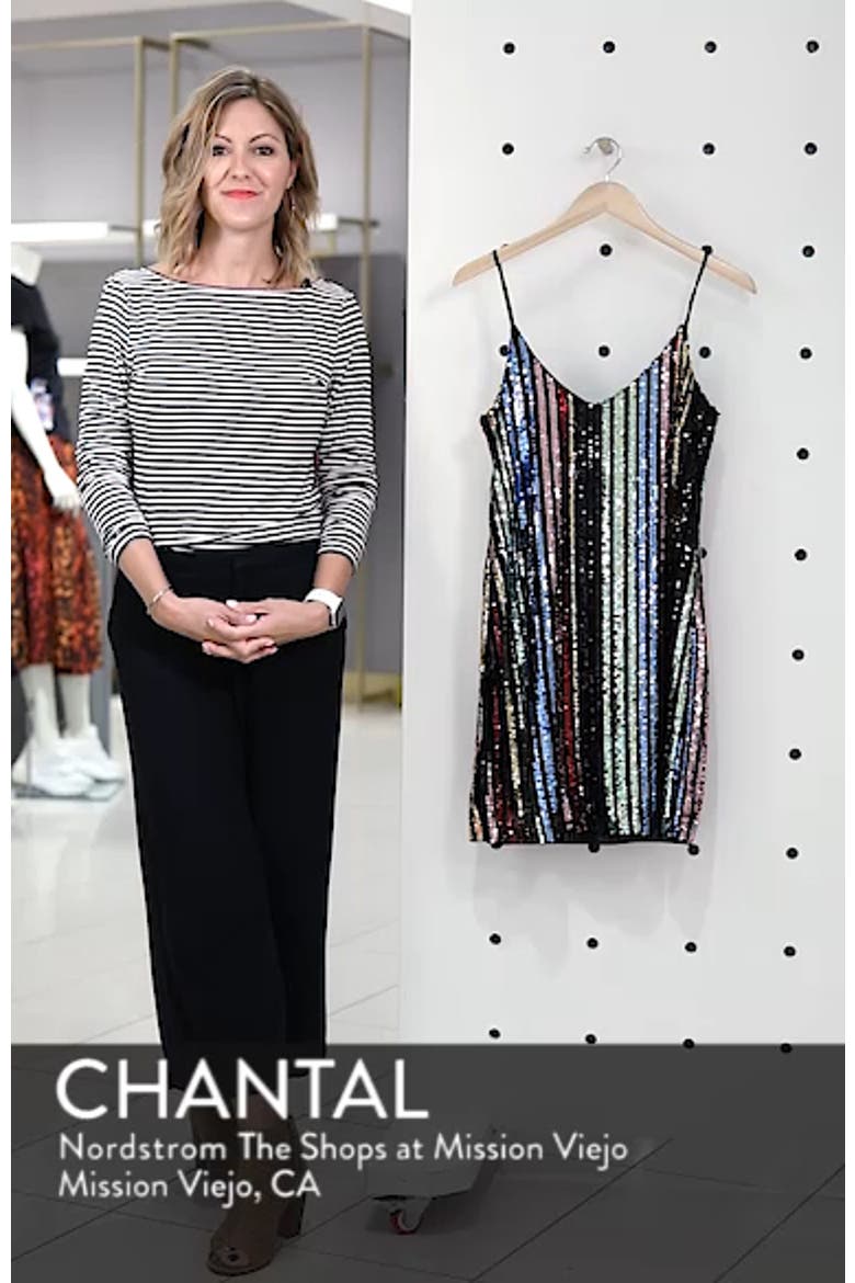 Sequin Stripe Slipdress video