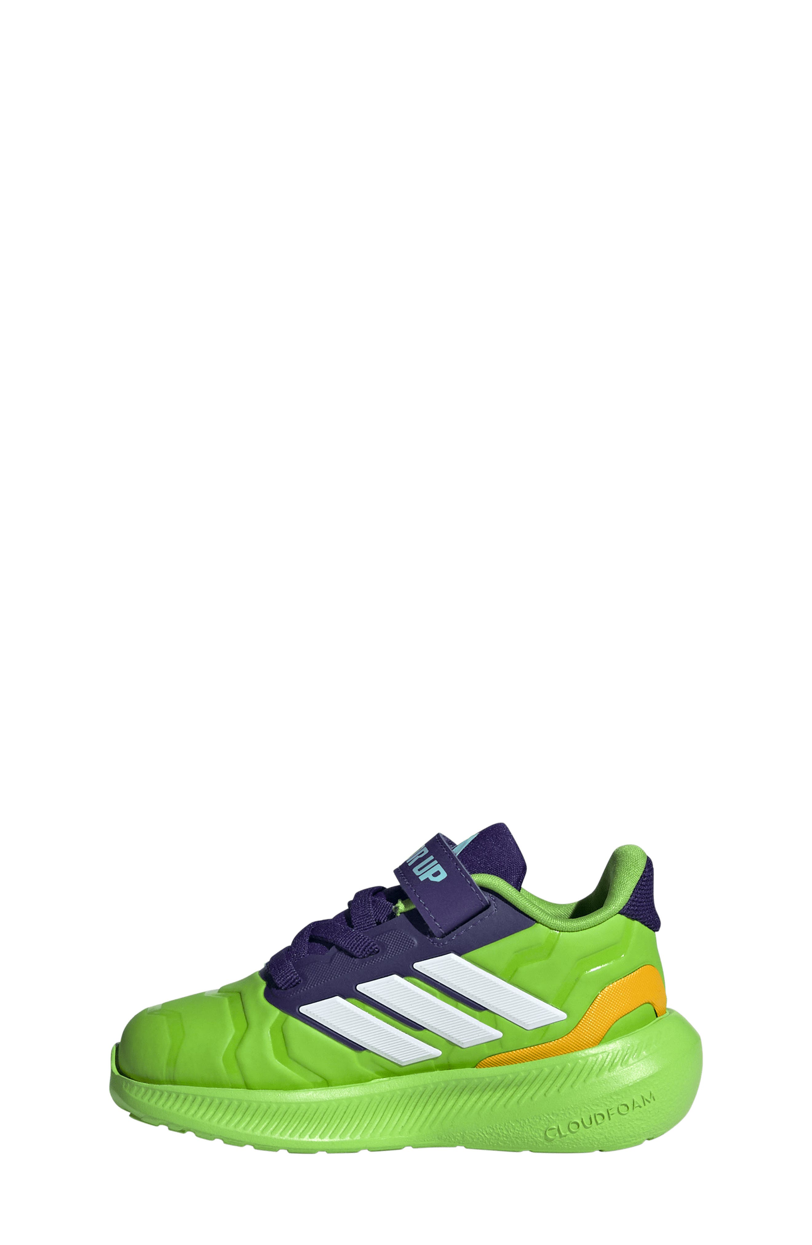adidas x Marvel<sup>®</sup> Kids' Runfalcon 5 Iron Hulk Sneaker, Alternate, color, 