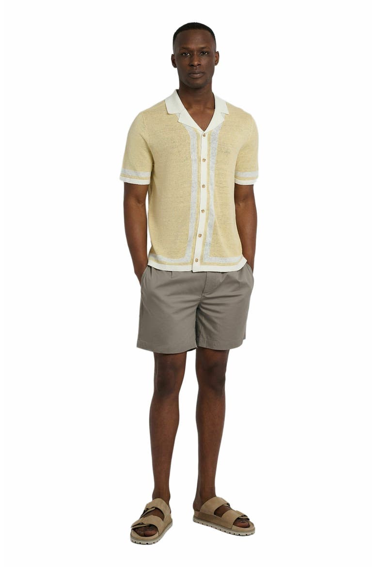 Garment Dye Cotton Drawstring Short, Main, color, CINDER