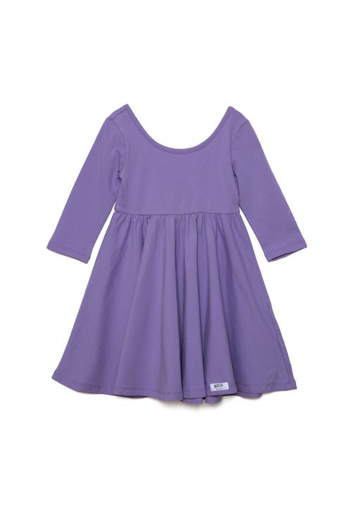 Worthy Threads Kids'  Girls Solid Twirly Dress In Purple