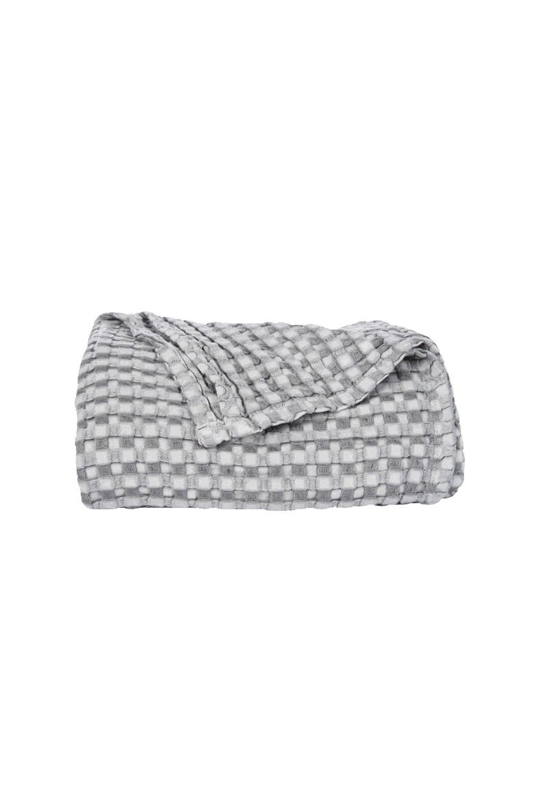 Cotton Blend Cooling Throw Blanket, Main, color, Gray