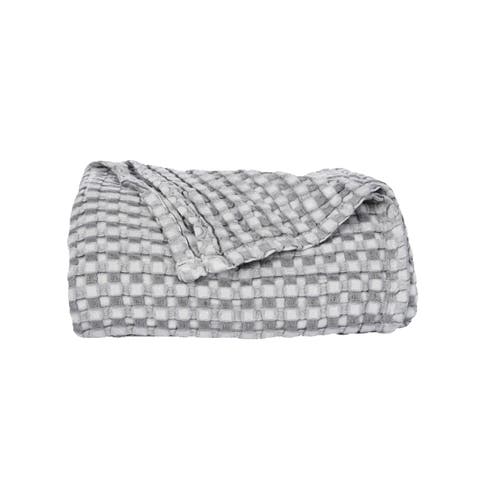 Cotton Blend Cooling Throw Blanket