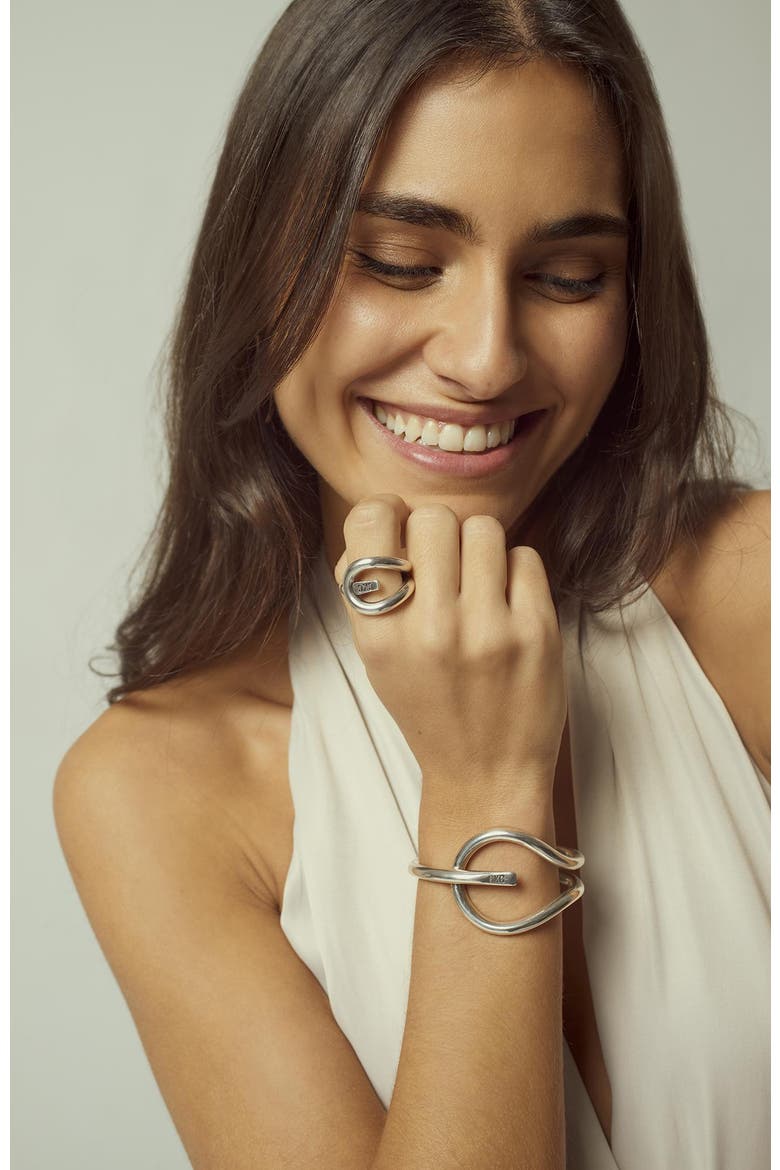 Drop Bracelet, Alternate, color, Silver