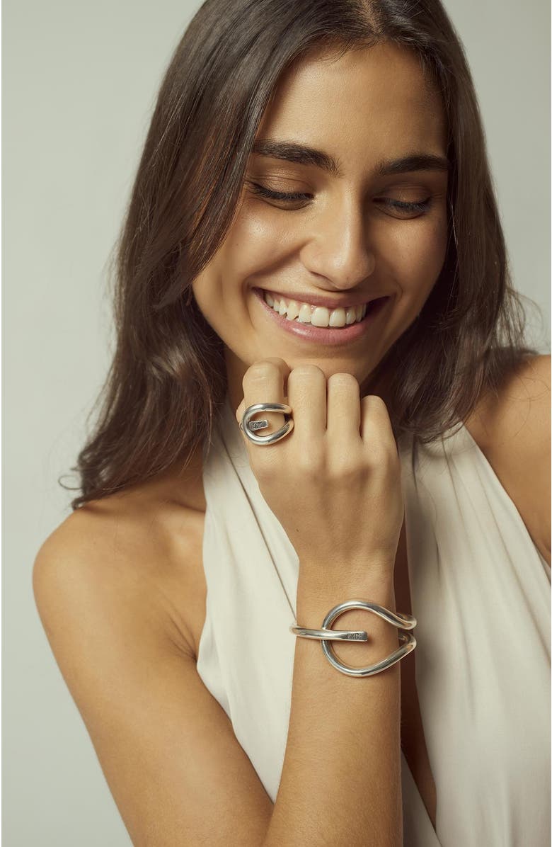 CXC Drop Bracelet, Alternate, color, Silver