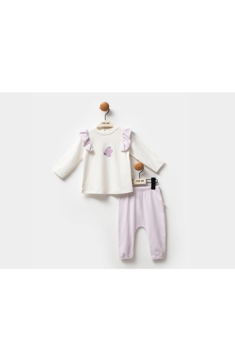 moi noi Butterfly Outfit Set, Alternate, color, Purple
