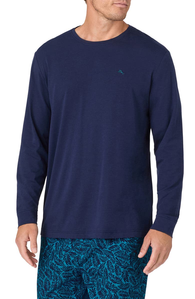Tommy Bahama Long Sleeve Pajama T-Shirt, Alternate, color, 