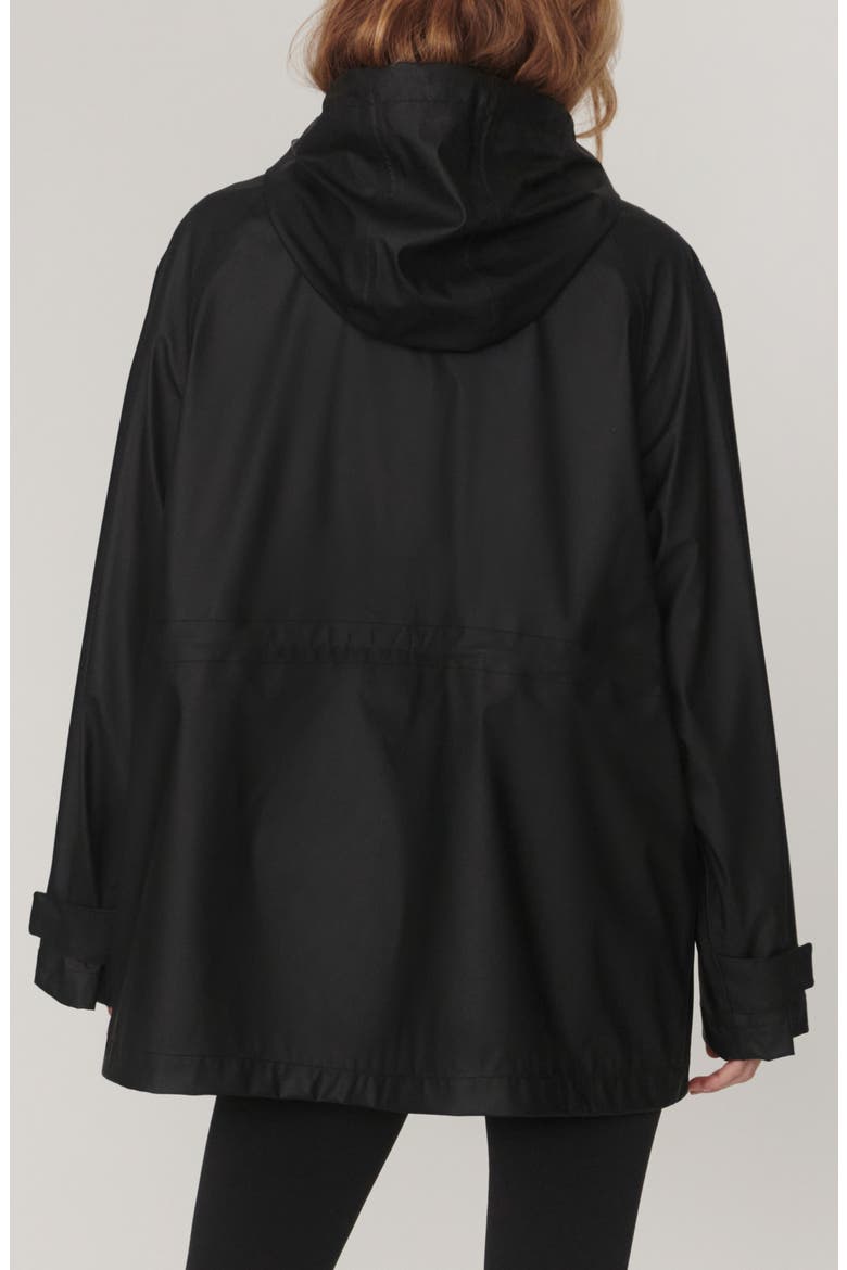 Orlen Short Rain Jacket, Alternate, color, BLACK