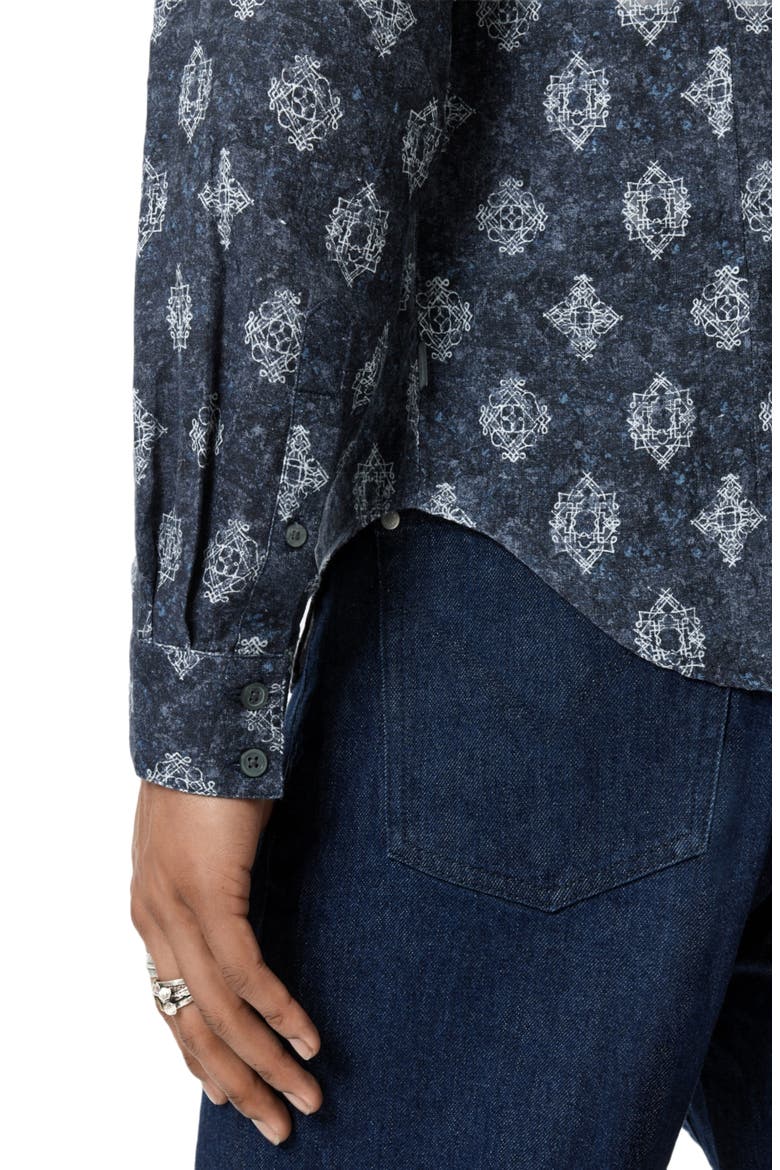 Ross Long Sleeve Linen Button-Up Shirt, Alternate, color, TITANIUM BLUE