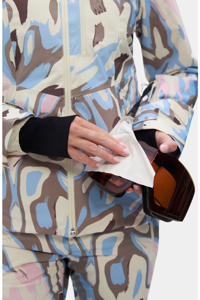 Lawrence Waterproof Abstract Print Ski Jacket, Alternate, color, ROCKY MOUNTAINS