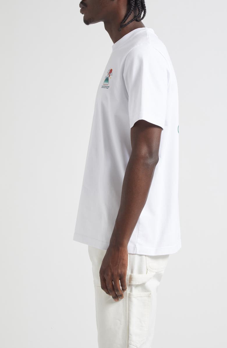 Casablanca Montagne Ondulee Graphic T-Shirt, Alternate, color, White Jersey Montagne