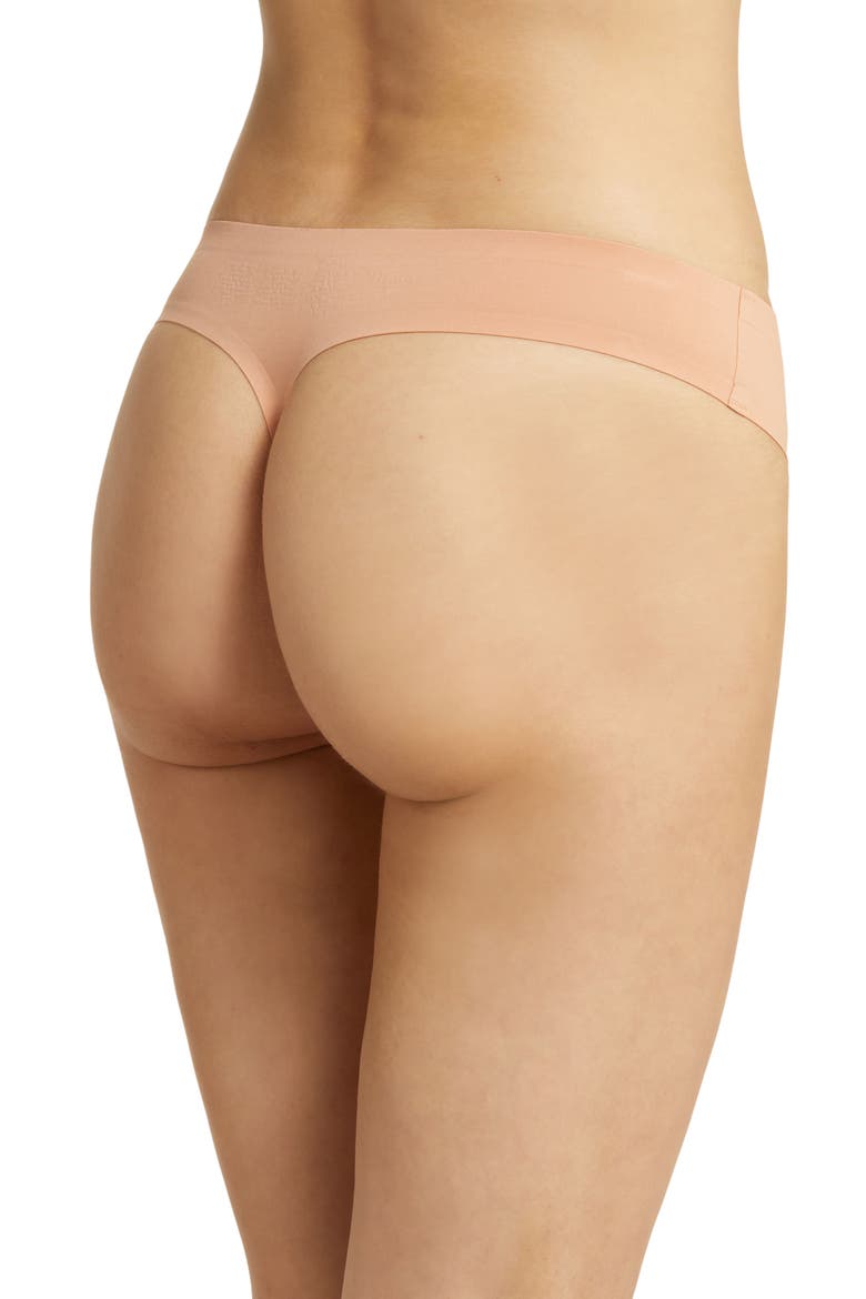 Period & Leakproof Light Absorbency Seamless Thong, Alternate, color, SMOOTH TERRACOTTA