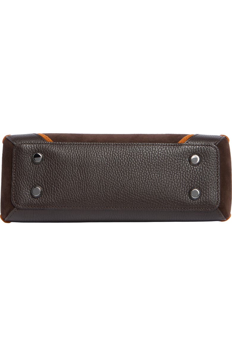 Longchamp Madeleine Leather Crossbody Bag, Alternate, color, Ebony