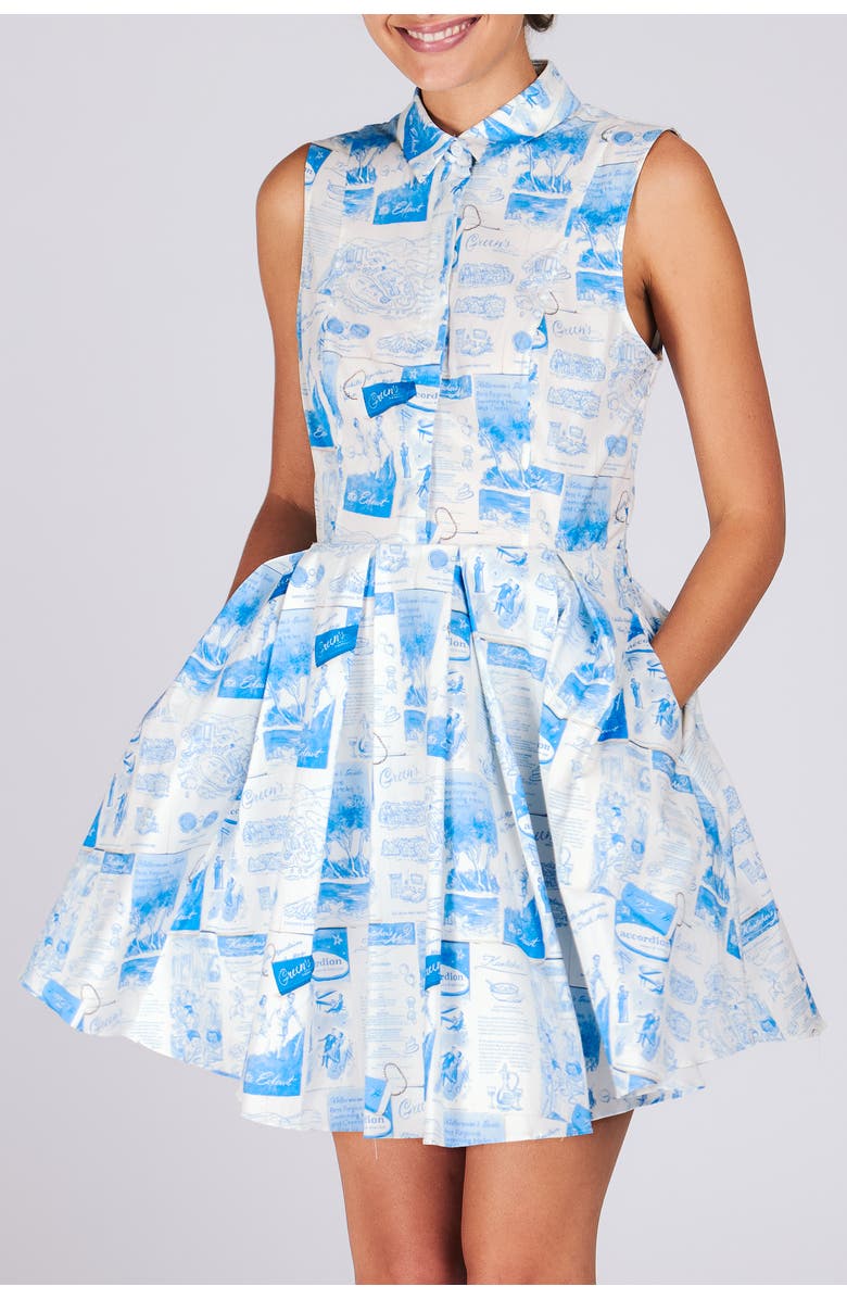 RACHEL ANTONOFF Radley Shirtdress, Main, color, Borscht Brochures