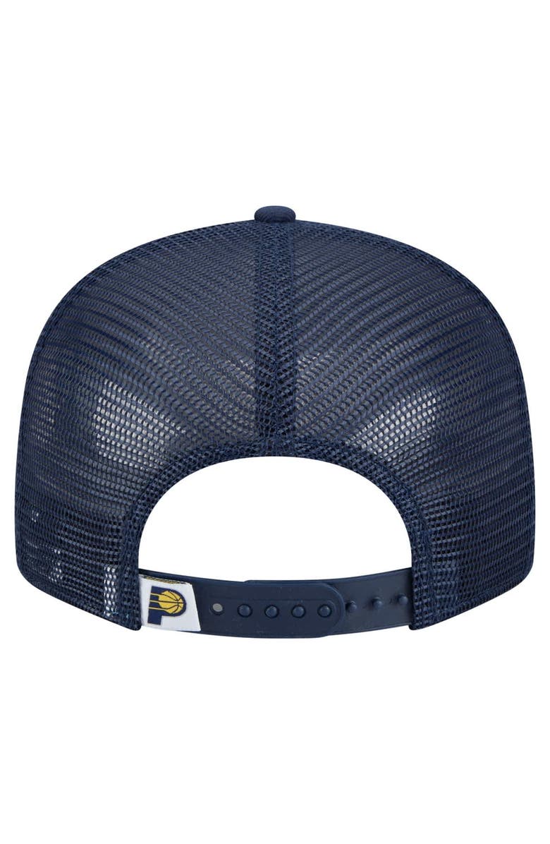 New Era Men's New Era Navy Indiana Pacers Meshback 9FIFTY Snapback Hat, Alternate, color, 